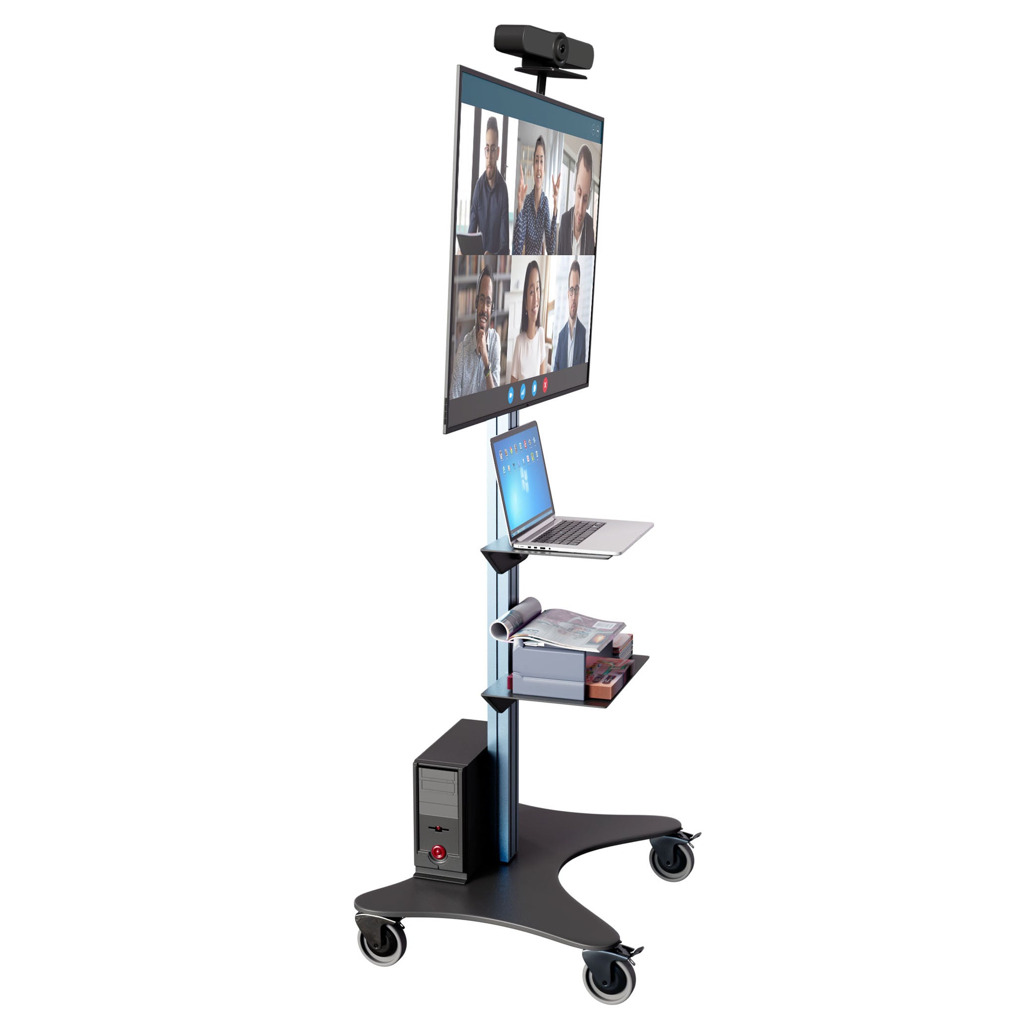 Rife Single LED/LCD/Plasma TV Floor Stand, Supports TVs from 32”-55" (UPT1)