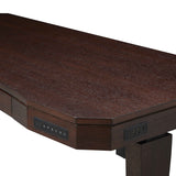Single Motor Electric Sit to Stand Workstation with In-Built Drawer, Height Adjustable with Supportive Legs, Veneer Top and Surface (R3305)