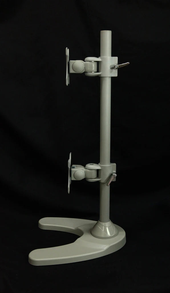 Dual Monitor Stand - Freestanding & Vertical I Dual Vertical Stacked Monitor Arm