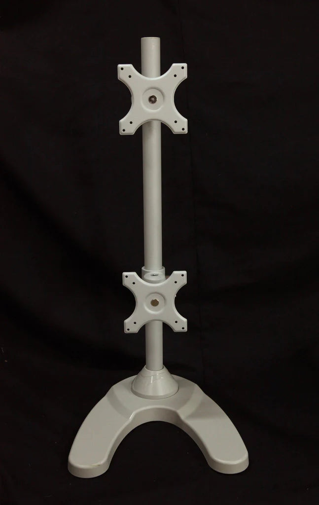 Dual Monitor Stand - Freestanding & Vertical I Dual Vertical Stacked Monitor Arm