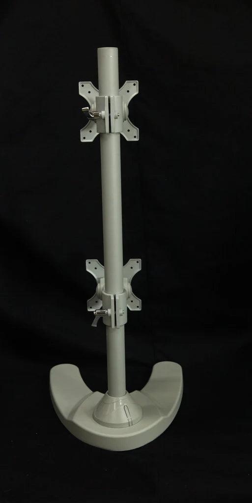 Dual Monitor Stand - Freestanding & Vertical I Dual Vertical Stacked Monitor Arm