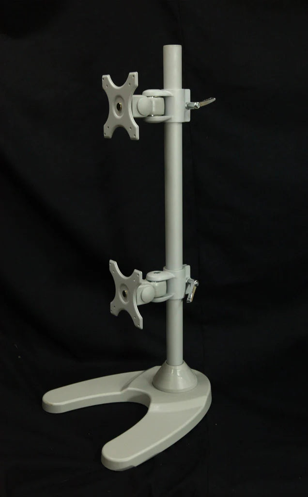 Dual Monitor Stand - Freestanding & Vertical I Dual Vertical Stacked Monitor Arm