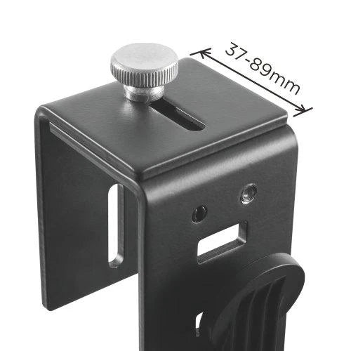 Single Screen Ultra Thin Adjustable Cubicle Wall Attachment Monitor Hanger for 15 to 29 inch LCD Clamp Stand, 5 Years Warranty (CUB01)
