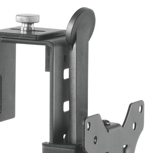 Single Screen Ultra Thin Adjustable Cubicle Wall Attachment Monitor Hanger for 15 to 29 inch LCD Clamp Stand, 5 Years Warranty (CUB01)