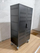 RIFE secure laptop and tablet charging cabinet closed view