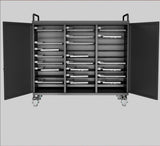 RIFE individual compartment device cabinet open view