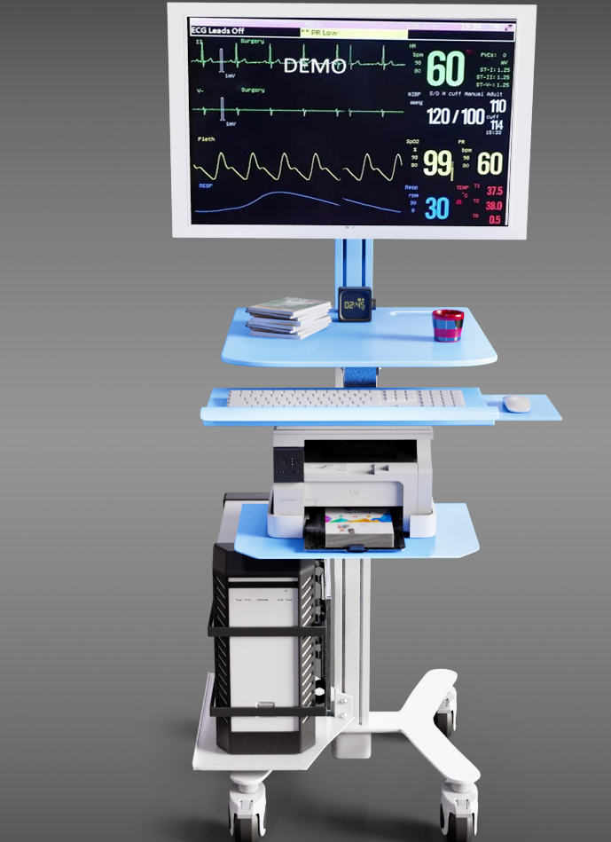 RIFE HSM-6 mobile cart features and workstation layout