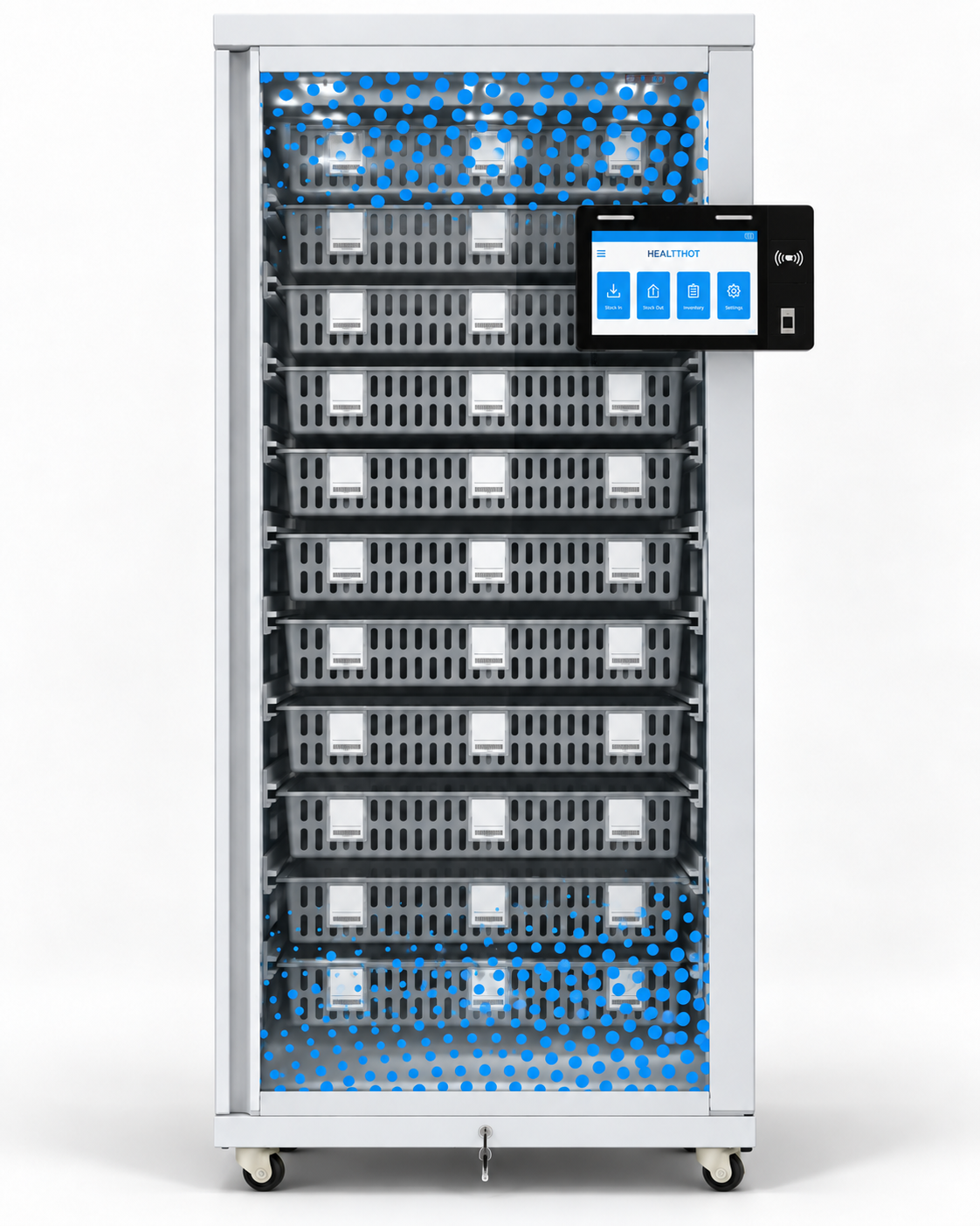 RIFE RFID Medical Inventory Smart Cabinet modular basket configuration