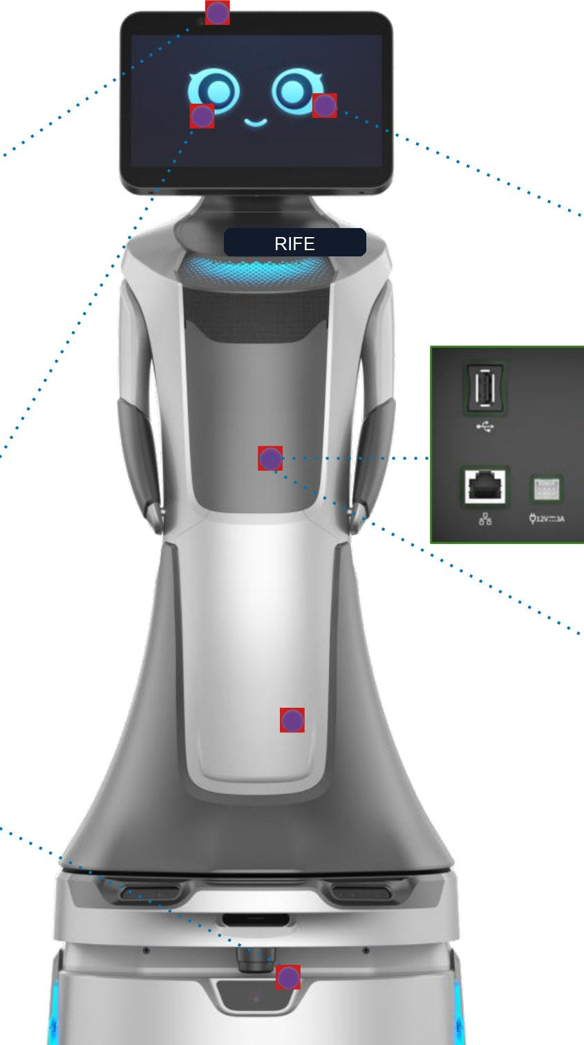 RIFE Nova AI Greeting and Reception Robot