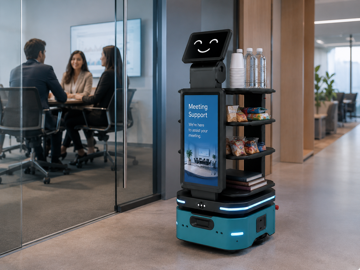 RIFE Premium Delivery Robot with Advertising Screen