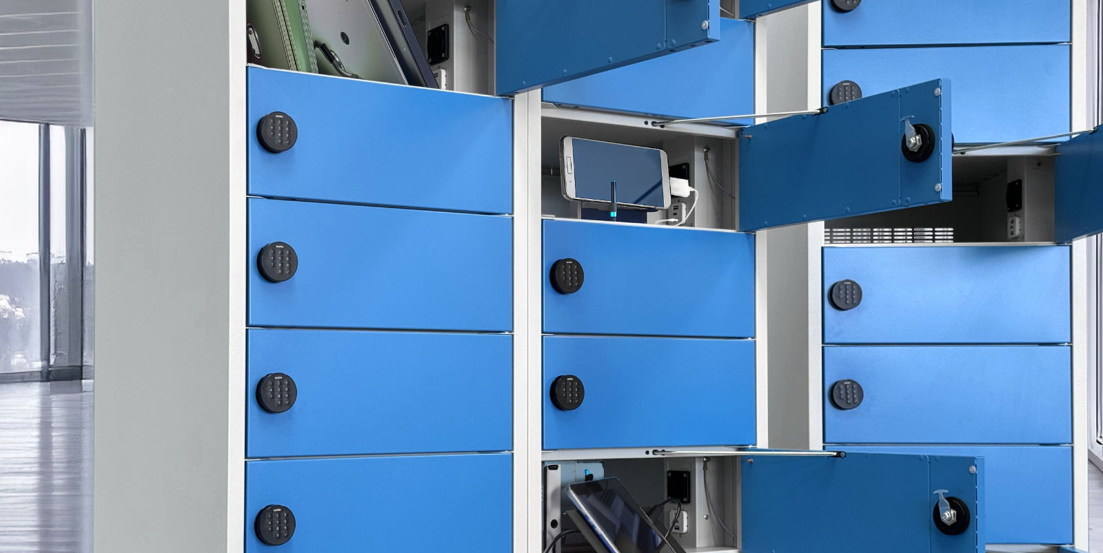 Smart Charging Lockers for Laptops, Tablets & Mobile Devices
