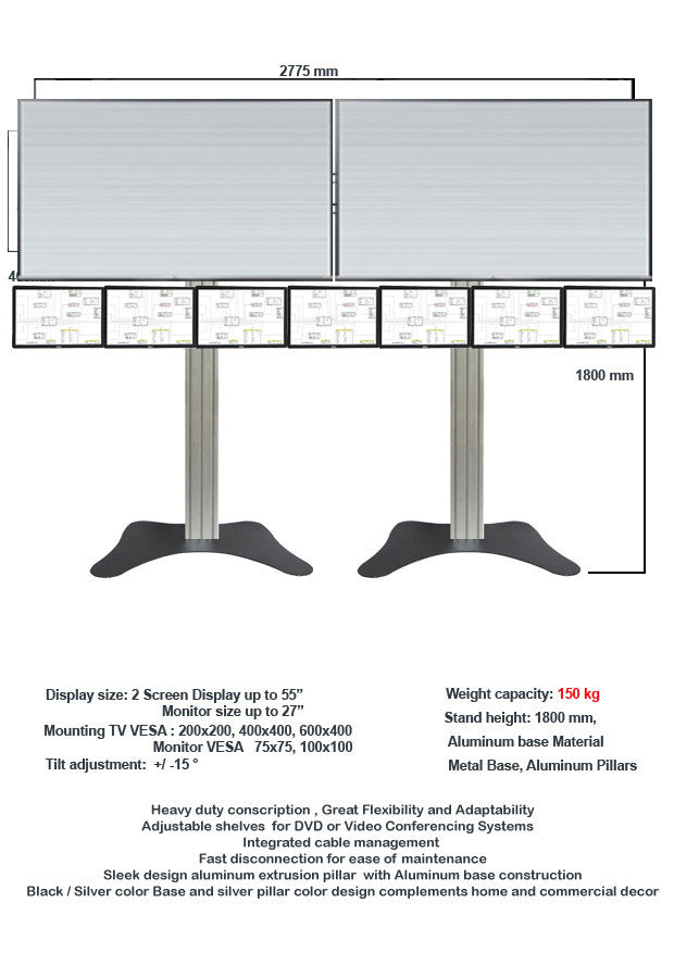 Modular TV & Monitor Display stands 01- 1