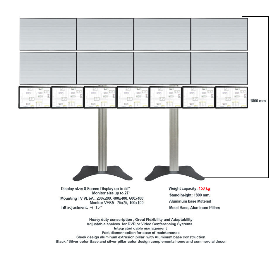Modular TV & Monitor Display stands 4- 1
