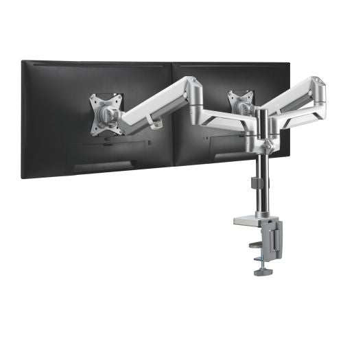 Dual Monitor Height Adjustable Gas Spring Desk Mount Stand Fits 17"32