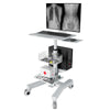 COMPUTER ON WHEELS HEALTHCARE HOSPITAL TELEMEDICINE SIT STAND CART MODEL HSC-PJB