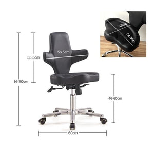 Ergonomic Multi-Purpose Adjustable Sit Stand Office Chair with Tilting Back Rest, Black (OCB)