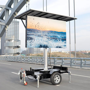 4㎡ Energy saving led screen solar trailer for 24/7 Operation
