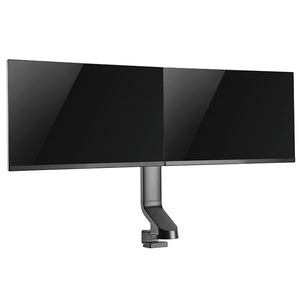 Dual 17" - 27" VESA Height Adjustable Screen Monitor Mount for Standing Desk Converter, 5 Years Warranty - Black Model No (2MCT2)