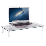 Glass Ergonomic Tabletop Riser/Desktop Stand for Computer Monitor, LCD LED TV, Monitor, Laptop/Notebook, (RG001)