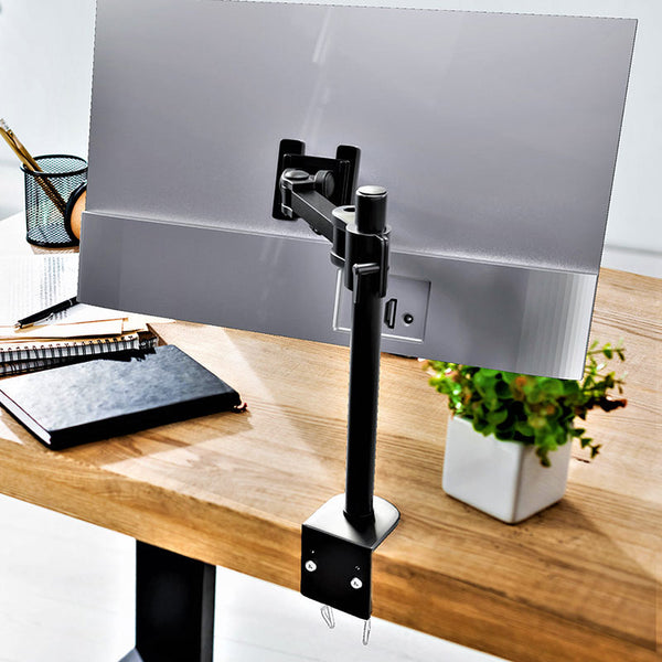 Single Monitor Desk Mount Arm Fully Adjustable Stand Fits up to 27