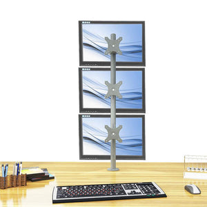 Triple Monitor Stand - Fix Type & Vertical (3MS-FTV)