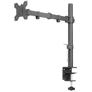 Single Monitor Desk Mount Arm Fully Adjustable Stand Fits up to 27-inch LCD LED Screen, 5 Years Warranty (EC1)