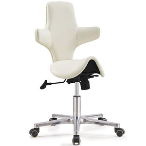 Saddle Sit Stand Office Chair Model With tilting Back Rest, 260mm Gas Lift White, (RSB)