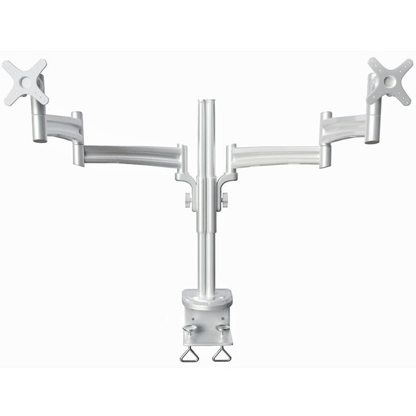 Dual Monitor Desk Mount Stand, Full Motion Compute Monitor Arm Mount f