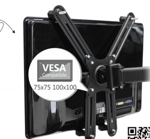 Renewed Non VESA Mount Adapter Bracket Supports (13 to 27 inch) Monitors with  Thickness from 1" to 1.5" and Weight upto 8 kg to Fix on Brackets (RN-RX01)