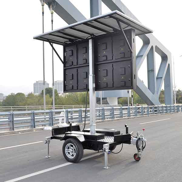 4㎡ Energy saving led screen solar trailer for 24/7 Operation