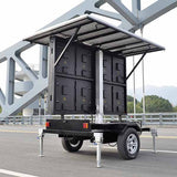 4㎡ Energy saving led screen solar trailer for 24/7 Operation