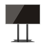 Dual Pillar Black BIG TV trolley RK07- 1