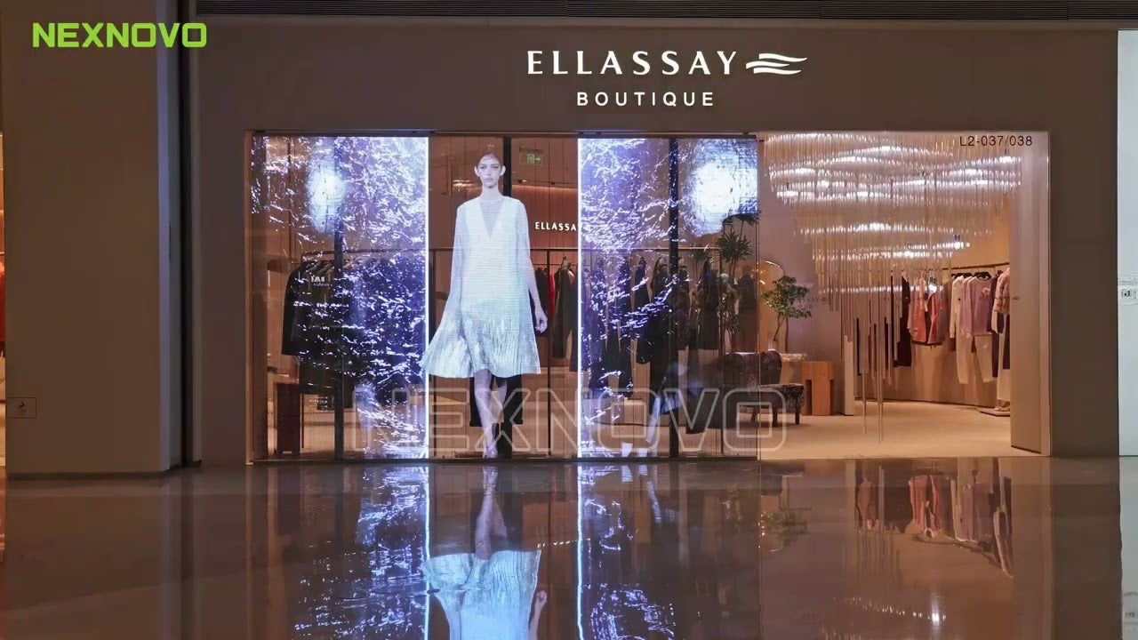 Transparent LED Glass display Screen for Retail applications
