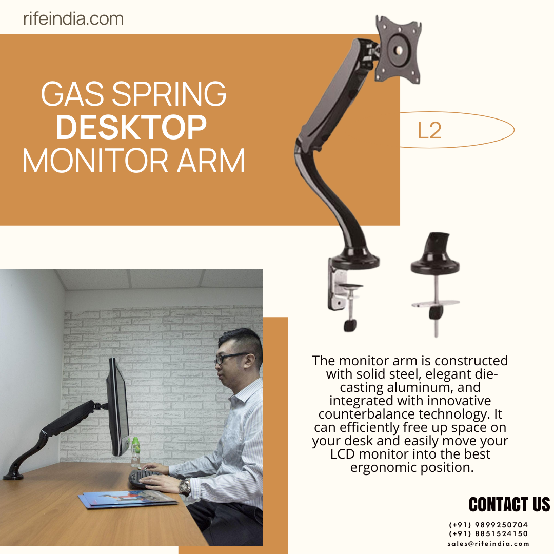 GAS SPRING DESKTOP MOUNT ARM