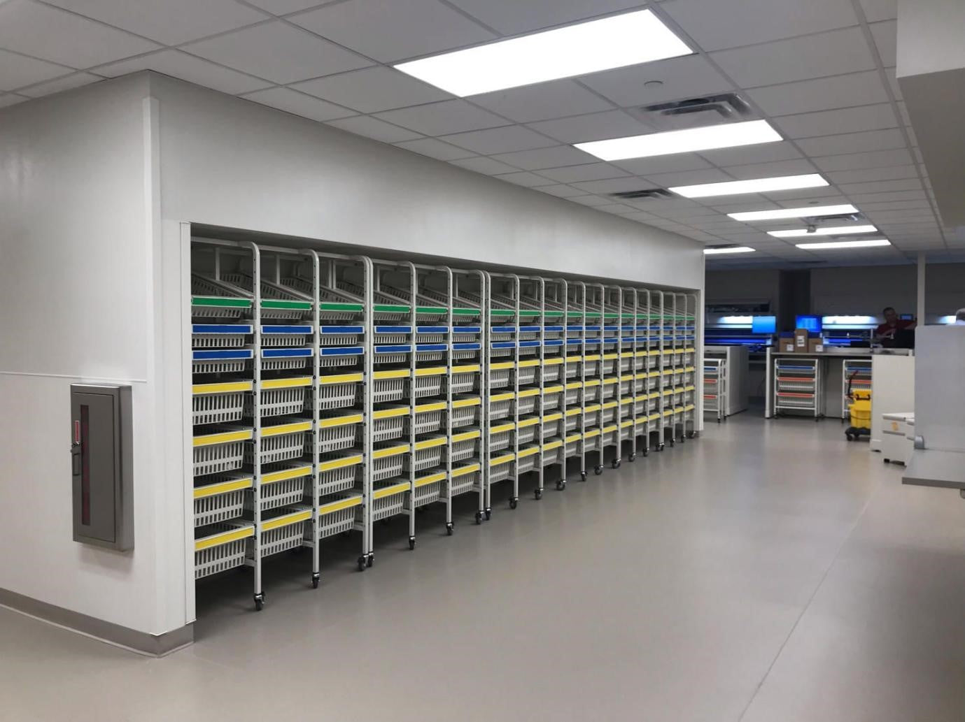 Modular Storage Racks with Baskets: Efficient Healthcare Storage Solutions for Hospitals