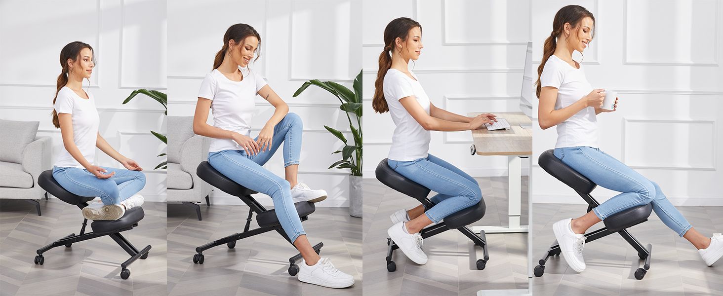 Kneeling Chair: Improve your posture with an angled seat