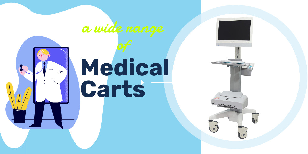 Hospital Computer Trolley Medical Cart