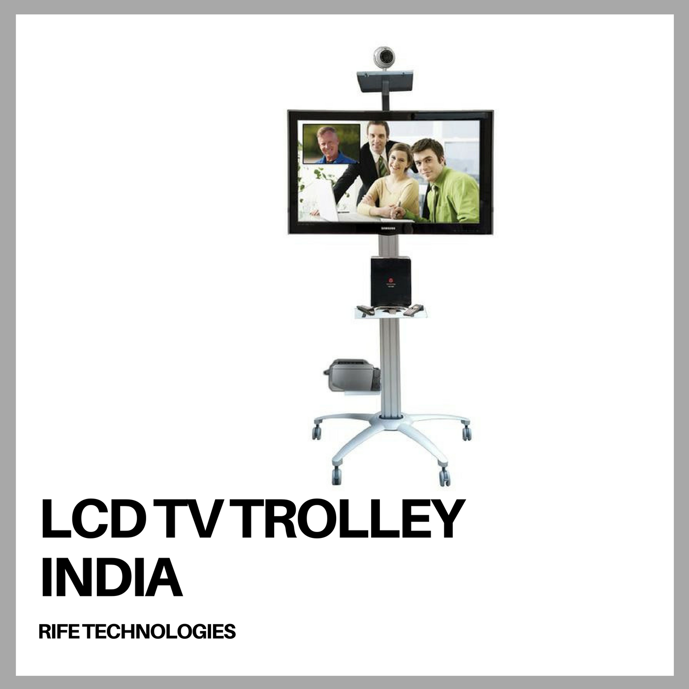 TV Trolley & Mobile Display Stand | 55, 65 & 75 Inch TV Trolley