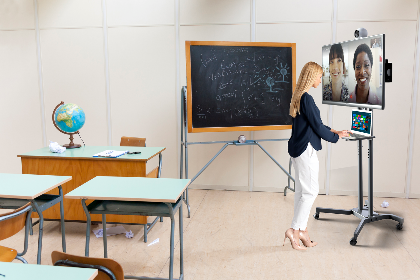 Video conference trolleys