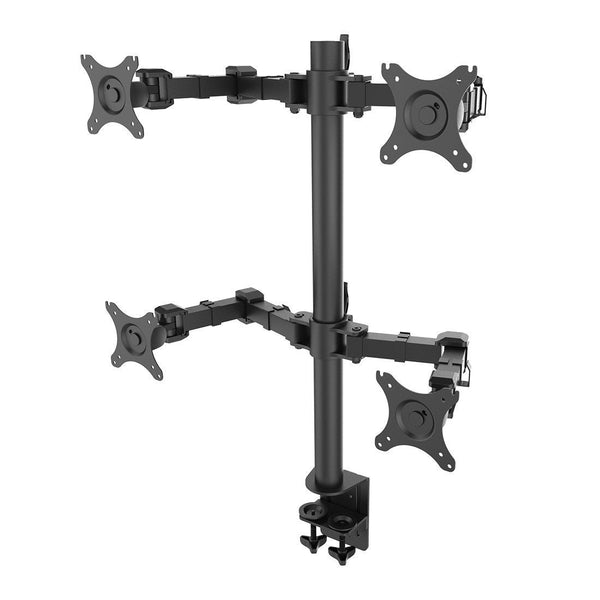 Quad and four monitor stands