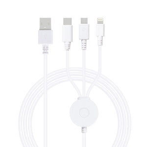 USB A to Type C & Lightning & Micro-USB cables (RF-A2CLM)