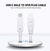 USB-C to 3 Pin Plug cable (RF-C23)