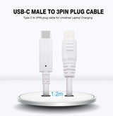 USB-C to 3 Pin Plug cable (RF-C23)
