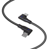 Right Angle USB-C Cable with light indicator (RFE-2R)