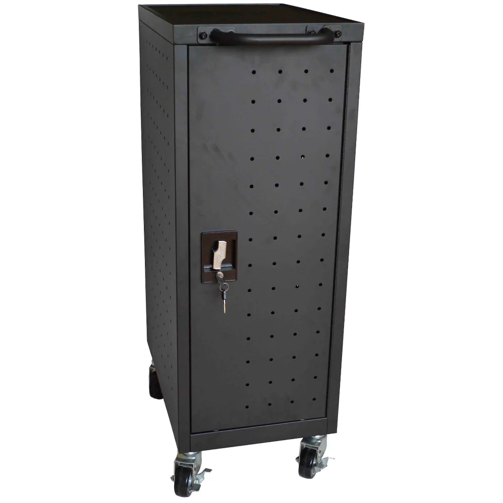 All Steel Mobile Charging locker for 12 Laptops/Chromebooks, Black (RLP 12)