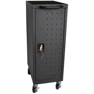All Steel Mobile Charging locker for 12 Laptops/Chromebooks, Black (RLP 12)