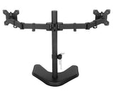 Dual Monitor Stand, Free Standing Height Adjustable Two Arm Monitor Mount for Two 13 to 30 inch LCD Screens with Swivel and Tilt, 5 Years Warranty - EF002