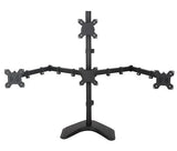 Freestanding Desk Stand for Quad Monitors EF004T 3 x 1 Array, 5 Years Warranty (EF004T)
