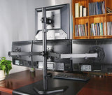 Freestanding Desk Stand for Quad Monitors EF004T 3 x 1 Array, 5 Years Warranty (EF004T)
