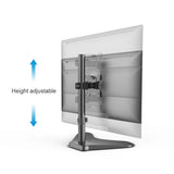 Single Monitor Mount for 13-32 Inch Computer Screens, Improved LCD/LED Monitor Riser, Height/Angle Adjustable Single Desk Mount Stand, Holds up to 17.6lbs, 5 Years Warranty (EF001)